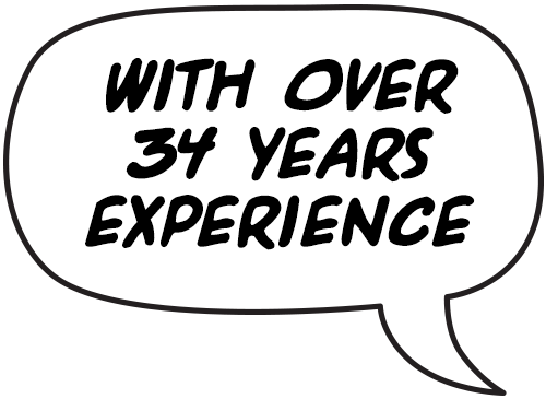 with over 34 years experience